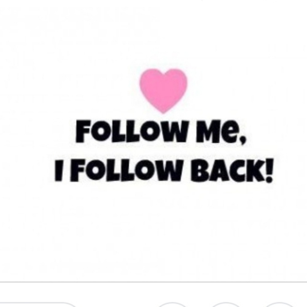 Follow me, I follow back. And I share.